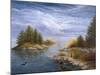Camping on the Ottawa River-Kevin Dodds-Mounted Giclee Print