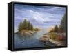 Camping on the Ottawa River-Kevin Dodds-Framed Stretched Canvas