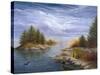Camping on the Ottawa River-Kevin Dodds-Stretched Canvas