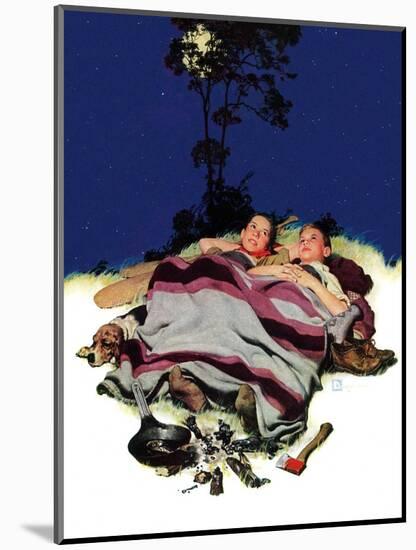 "Camping Out,"August 13, 1938-Douglas Crockwell-Mounted Giclee Print