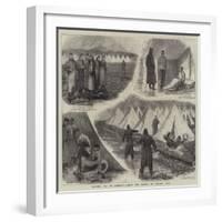 Camping Out in Scotland, with the Militia on Lanark Muir-William Ralston-Framed Giclee Print