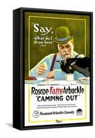 Camping Out, Roscoe 'Fatty' Arbuckle, 1919-null-Framed Stretched Canvas