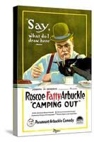 Camping Out, Roscoe 'Fatty' Arbuckle, 1919-null-Stretched Canvas