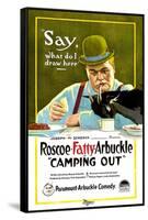 Camping Out, Roscoe 'Fatty' Arbuckle, 1919-null-Framed Stretched Canvas