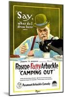 Camping Out, Roscoe 'Fatty' Arbuckle, 1919-null-Mounted Art Print