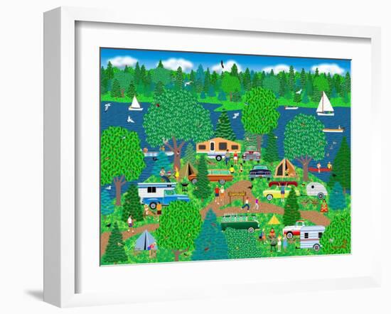 Camping Pleasure-Mark Frost-Framed Giclee Print