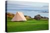 Camping Tent on a Shore in a Morning Light-naumoid-Stretched Canvas