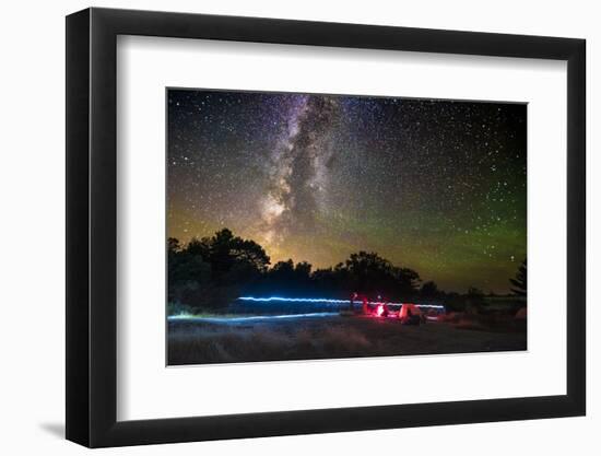 Camping under The Milky Way, as seen at the Torrance Barrens Dark Sky Reserve, two hours drive from-Paul Porter-Framed Photographic Print