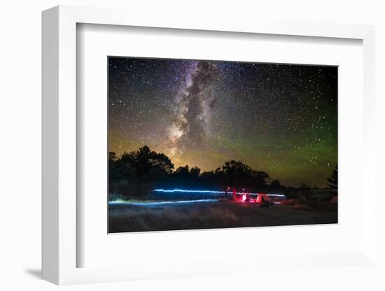 Camping under The Milky Way, as seen at the Torrance Barrens Dark Sky Reserve, two hours drive from-Paul Porter-Framed Photographic Print