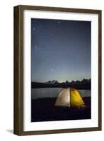 Camping under the Stars on Rosset Lake at an Altitude of 2709 Meters-Roberto Moiola-Framed Photographic Print
