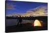 Camping under the Stars on Rosset Lake at an Altitude of 2709 Meters-Roberto Moiola-Stretched Canvas