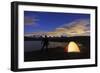 Camping under the Stars on Rosset Lake at an Altitude of 2709 Meters-Roberto Moiola-Framed Photographic Print