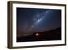 Camping under the Stars. the Milky Way Stretches Overhead the Tent High above the Villages in the D-TCS Photography-Framed Photographic Print