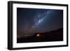 Camping under the Stars. the Milky Way Stretches Overhead the Tent High above the Villages in the D-TCS Photography-Framed Photographic Print