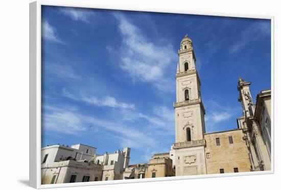 Camplonile and Cattedrale Di Santa Maria Assunta in the Baroque City of Lecce-Martin-Framed Photographic Print