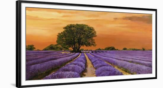 Campo al tramonto-Valerio Sella-Framed Art Print