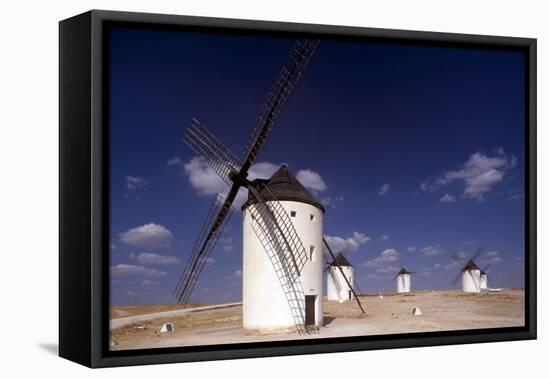 Campo De Criptana, Windmills - New Castile, Spain-Markus Bassler-Framed Stretched Canvas