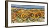 Campo di girasoli-Luigi Florio-Framed Art Print