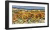 Campo di girasoli-Luigi Florio-Framed Art Print