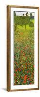 Campo Di Papaveri-Gustav Klimt-Framed Art Print