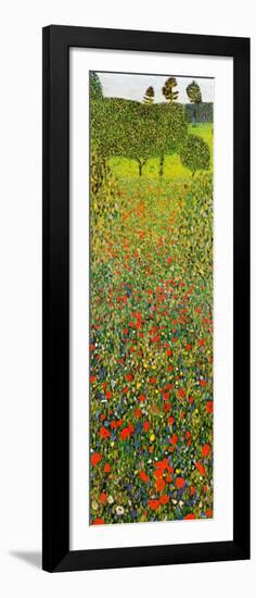 Campo Di Papaveri-Gustav Klimt-Framed Art Print