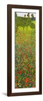 Campo Di Papaveri-Gustav Klimt-Framed Art Print