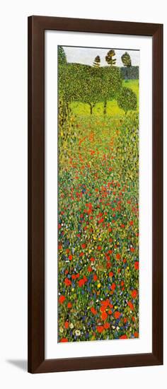 Campo Di Papaveri-Gustav Klimt-Framed Art Print