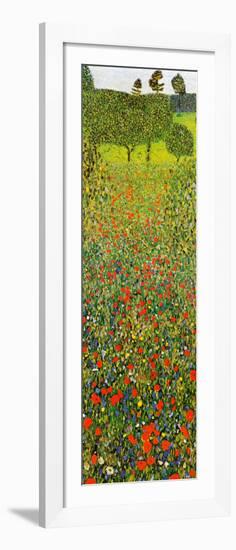 Campo Di Papaveri-Gustav Klimt-Framed Art Print