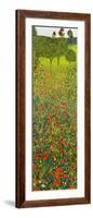 Campo Di Papaveri-Gustav Klimt-Framed Art Print