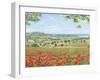 Campo di papaveri-Andrea Del Missier-Framed Giclee Print