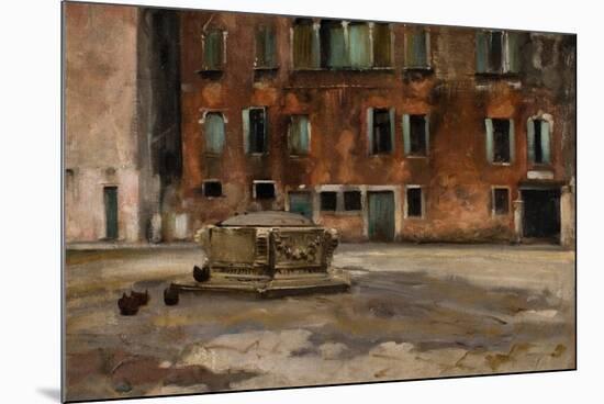 Campo S. Agnese, Venice, C.1890-John Singer Sargent-Mounted Giclee Print