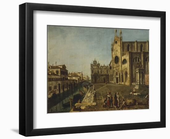 Campo Santi Giovanni E Paolo in Venice-Michele Marieschi-Framed Giclee Print