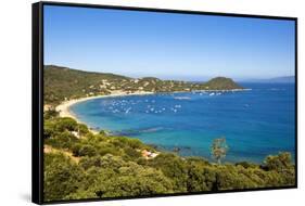 Campomoro Bay on Corsica-Massimo Borchi-Framed Stretched Canvas