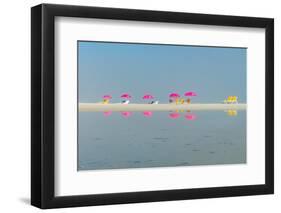 Camps Bay Beach Umbrellas-Richard Silver-Framed Photographic Print