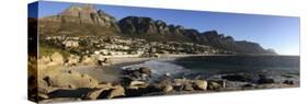 Camps Bay with the Twelve Apostles in the Background, Western Cape Province, South Africa-null-Stretched Canvas