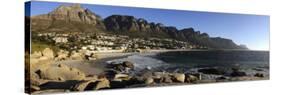 Camps Bay with the Twelve Apostles in the Background, Western Cape Province, South Africa-null-Stretched Canvas