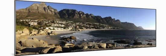 Camps Bay with the Twelve Apostles in the Background, Western Cape Province, South Africa-null-Mounted Photographic Print