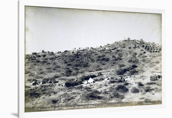 Campsite of First Regiment of African Hunters in Tamarisco Area, Eritrea-null-Framed Giclee Print