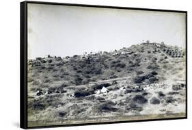 Campsite of First Regiment of African Hunters in Tamarisco Area, Eritrea-null-Framed Stretched Canvas