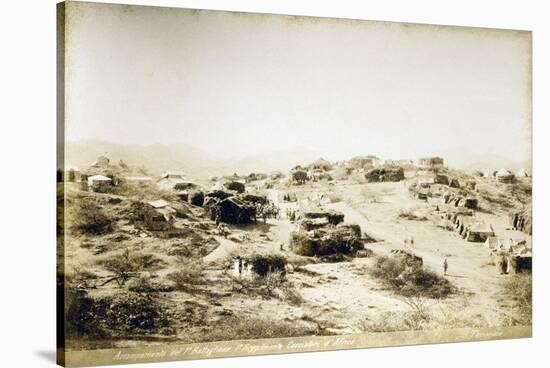 Campsite of First Regiment of African Hunters in Tamarisco Area, Eritrea-null-Stretched Canvas