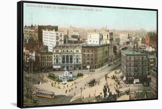 Campus Martius, Detroit, Michigan-null-Framed Stretched Canvas