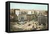 Campus Martius, Detroit, Michigan-null-Framed Stretched Canvas