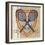 Campus Tennis Team-Sam Appleman-Framed Art Print