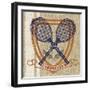 Campus Tennis Team-Sam Appleman-Framed Art Print