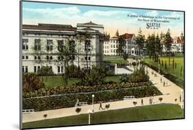 Campus, University of Washington-null-Mounted Premium Giclee Print