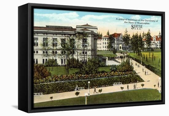 Campus, University of Washington-null-Framed Stretched Canvas