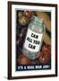 Can All You Can. It's a Real War Job!, WWII Poster-null-Framed Giclee Print