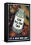 Can All You Can. It's a Real War Job!, WWII Poster-null-Framed Stretched Canvas