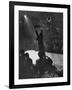 Can Can Dancer Held Up in the Air by a Performing Gentleman at the Paris Show-Nat Farbman-Framed Photographic Print