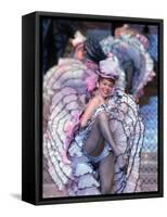 Can Can Dancer Performing During a French Revue Floor Show at the Tropicana Hotel and Casino-Allan Grant-Framed Stretched Canvas